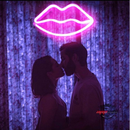 Dudak Dekoratif Neon Led Tablo, Neon Duvar Tabela